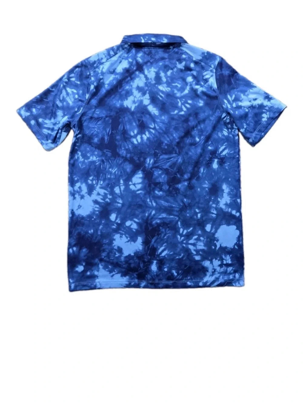 Nike DriFit Golf Polo Shirt Youth Boys XL Blue Tie Dye Casual Short Sleeve A233